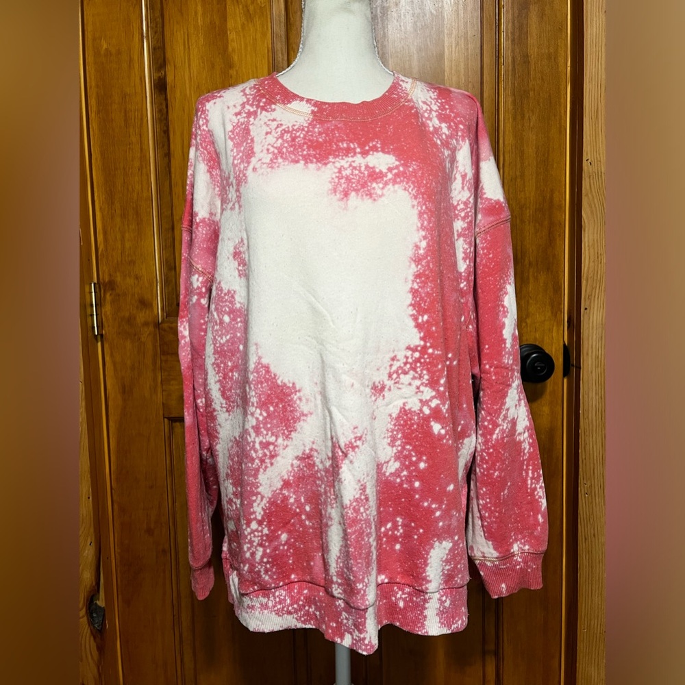 American Eagle bleach-dyed, oversized sweatshirt